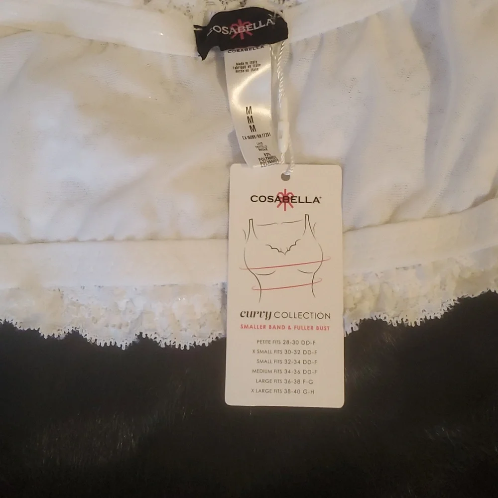 NWT COSABELLA CURVY FLIRTIE BANDEAU BRA /NEVER SAY NEVER BANDEAU BRA COLECTION/